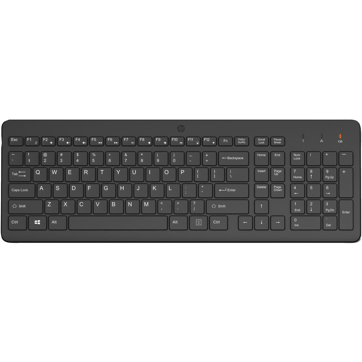 Wireless Keyboard HP 225 Black Spanish Qwerty QWERTY